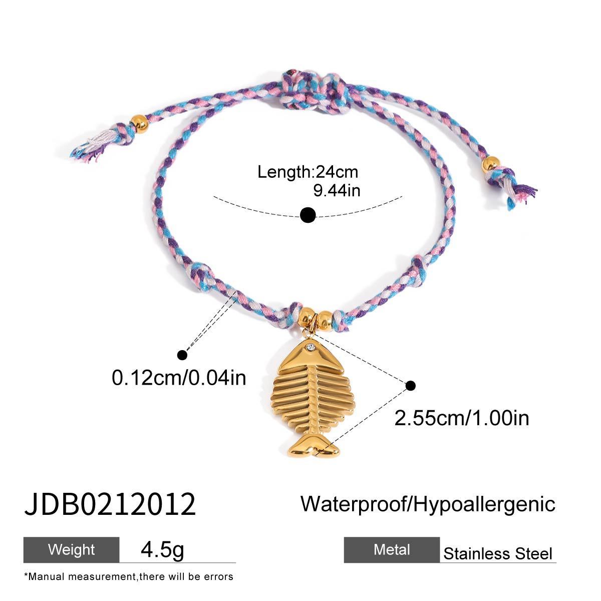 Marine Woven Diy Bracelet Stainless Steel - JDB0212012 - electronic accessories