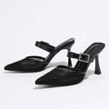 Mesh Breathable High Heels Ladies Pointed Toe Sandals
