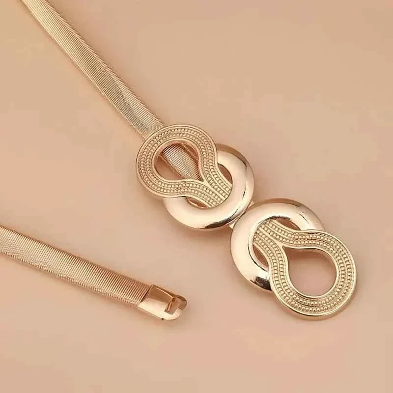 Metal Elastic Belt Women's