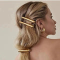 Metal Irregular Golden Rubber Bands Elastic Hair Scrunchies