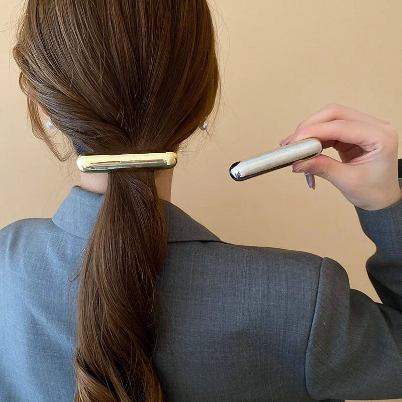 Metal Irregular Golden Rubber Bands Elastic Hair Scrunchies