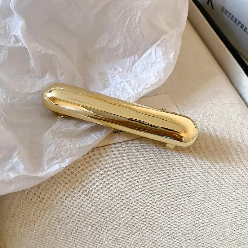 Metal Irregular Golden Rubber Bands Elastic Hair Scrunchies - Gold1