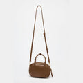 Mini Topstitched Bag Wide Strap Crossbody