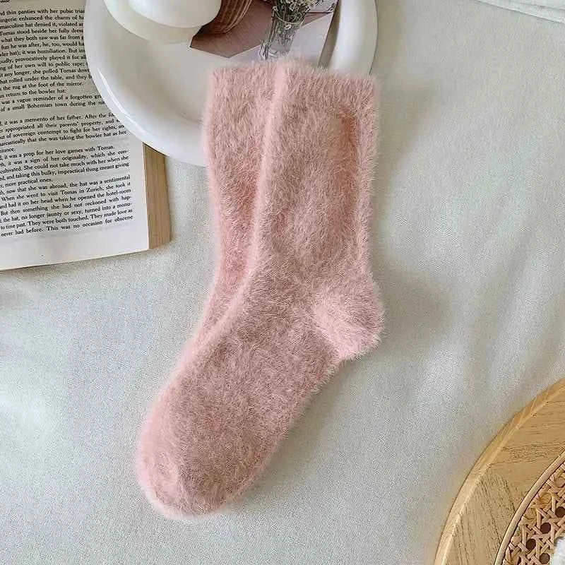 Mink Velvet Socks for Women