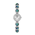 National Style Mid-ancient Light Luxury Malachite Bracelet Watch - Silver - electronic accessories