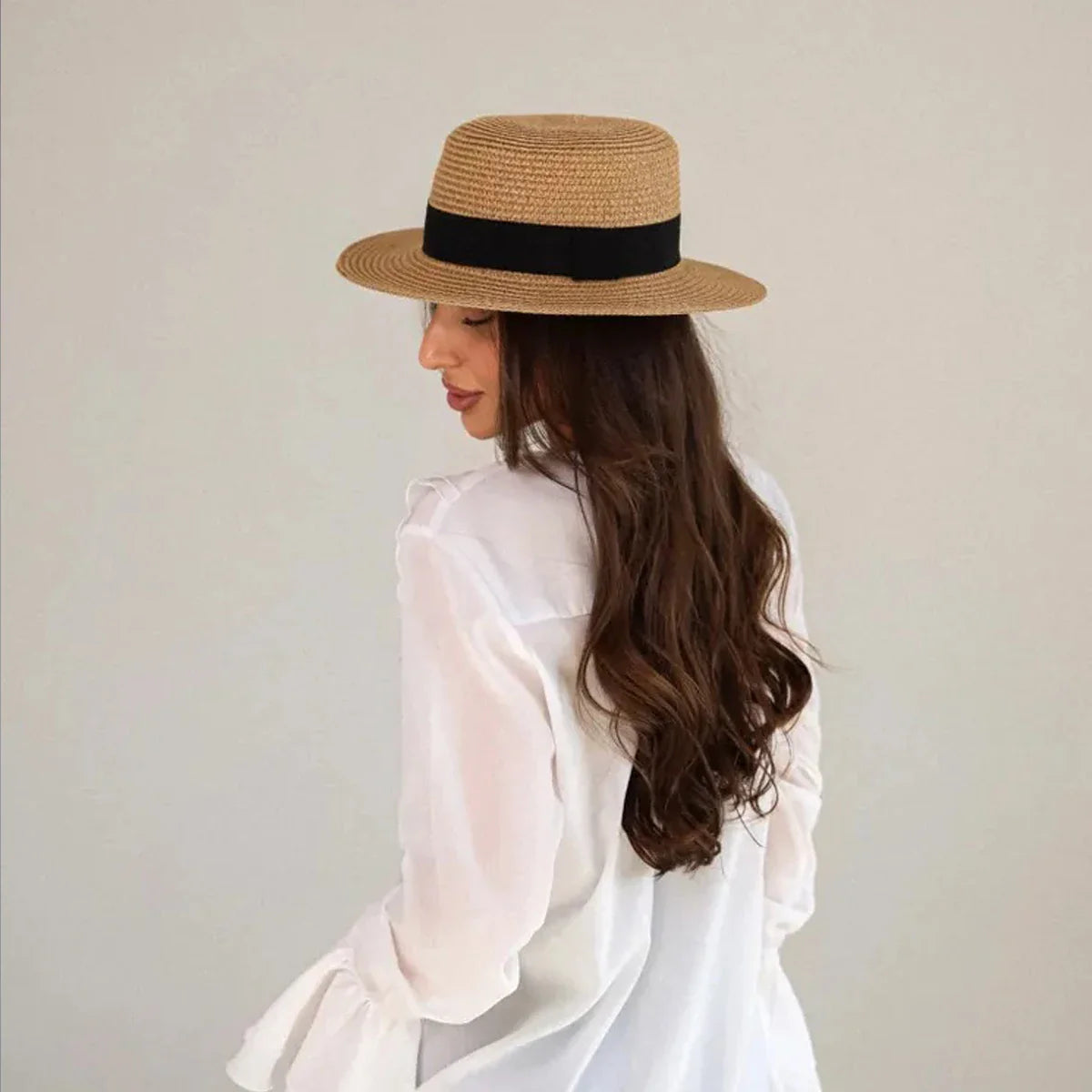 Natural Grass Woven Straw Sunshade Hat
