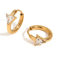 Niche Stainless Steel Ear Clip Women - Gold / Triangle drill - electronic accessories