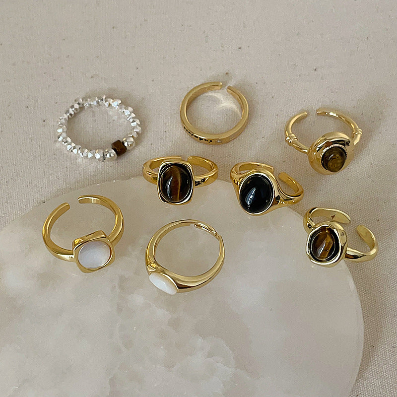 Niche Tigereye Fritillary Ring For Women - Style 2 - electronic accessories