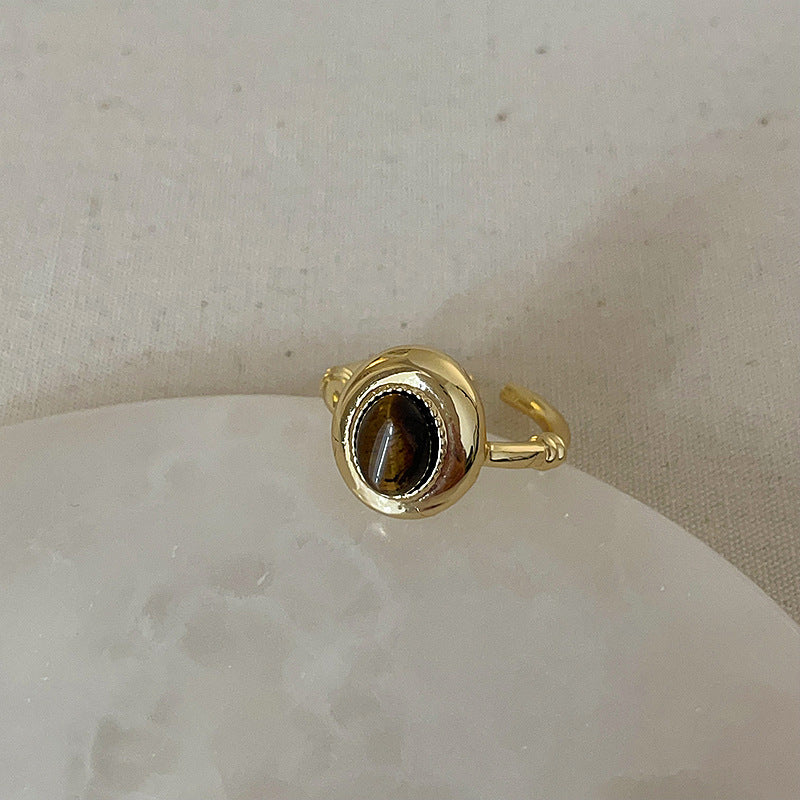 Niche Tigereye Fritillary Ring For Women - Style 7 - electronic accessories