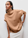 O-neck Knit Sweater Autumn and Winter Women’s - Camel / S