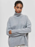 O-neck Knit Sweater Autumn and Winter Women’s - Grey / M