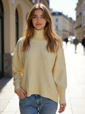 O-neck Knit Sweater Autumn and Winter Women’s - Yellow / L