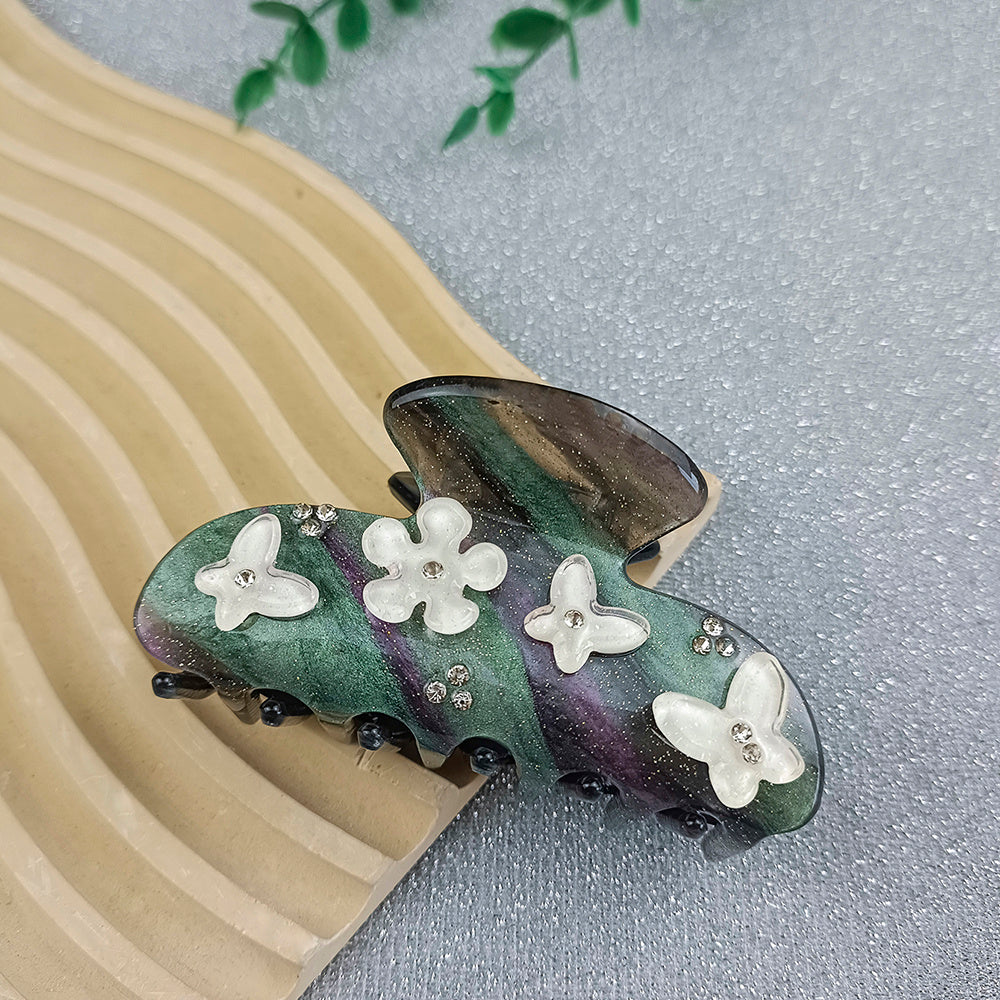 Ocean Series Large Grip Clip Blue Diamond Studded Decal - Small Green - electronic accessories