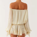 Off Shoulder Ruffle Mini Dress Women