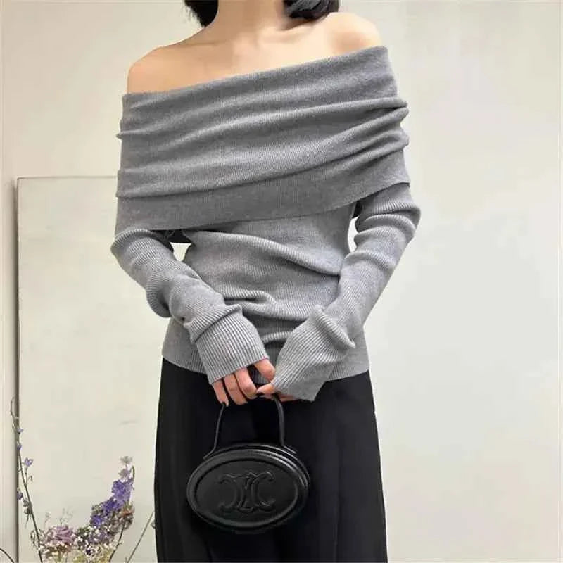 Off Shoulder Women Sweater