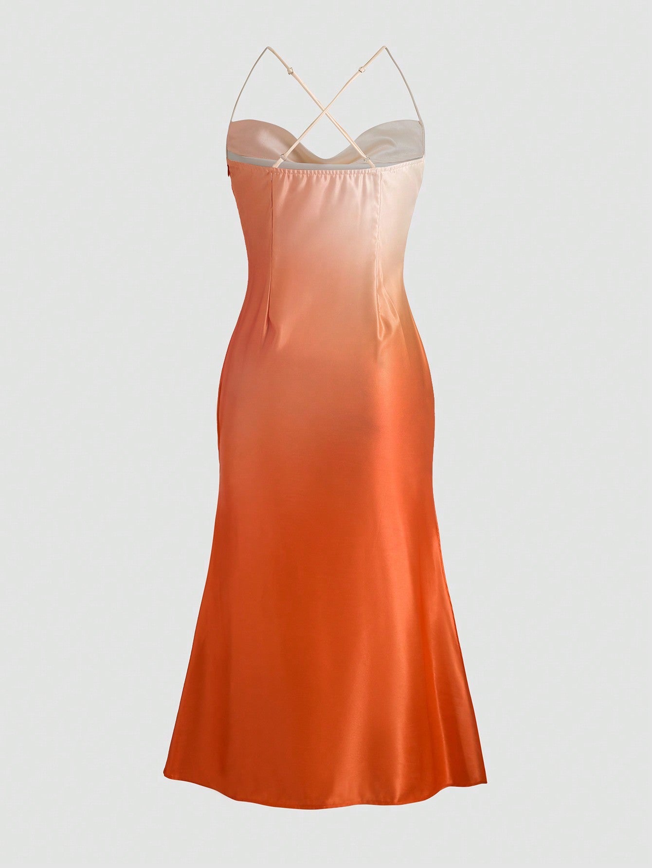 Ombre Floral Print Evening Gown - Other