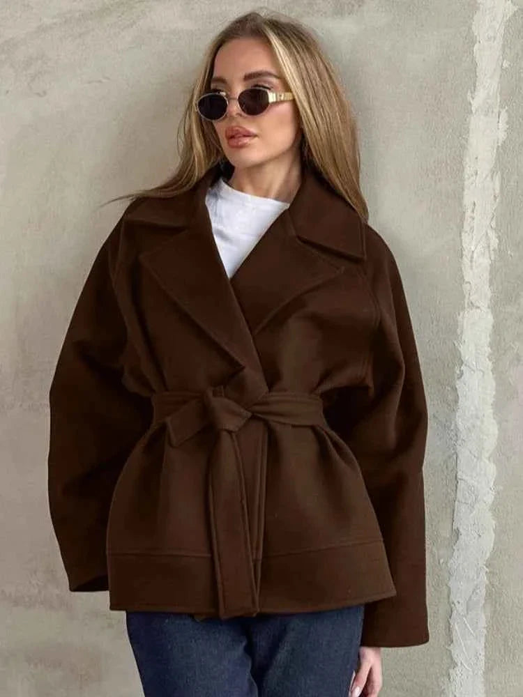 One Button Women's Coat