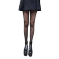 Pantyhose Women Rhinestone Plaid Slim Stockings