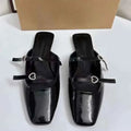 Patent Leather Black Women Flats