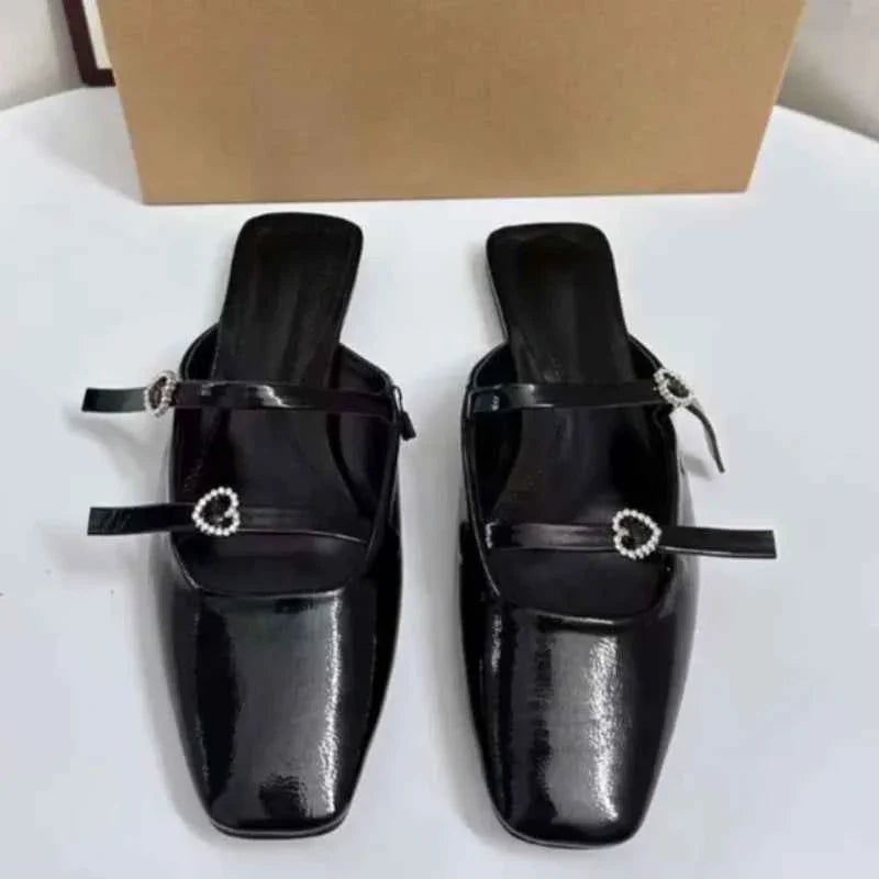 Patent Leather Black Women Flats