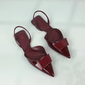 Patent Leather Women Flat Sandals