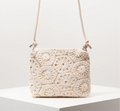 Pattern Hollow Woven Bag Boho Beach Bags - Apricot1