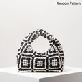 Pattern Hollow Woven Handbag Boemia Beach Bags for Women