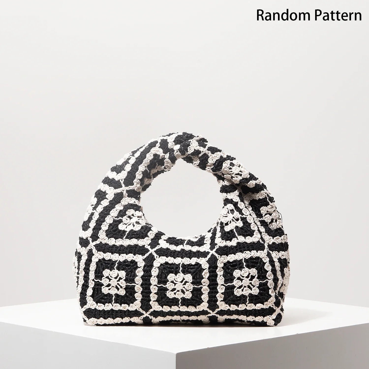 Pattern Hollow Woven Handbag Boemia Beach Bags for Women