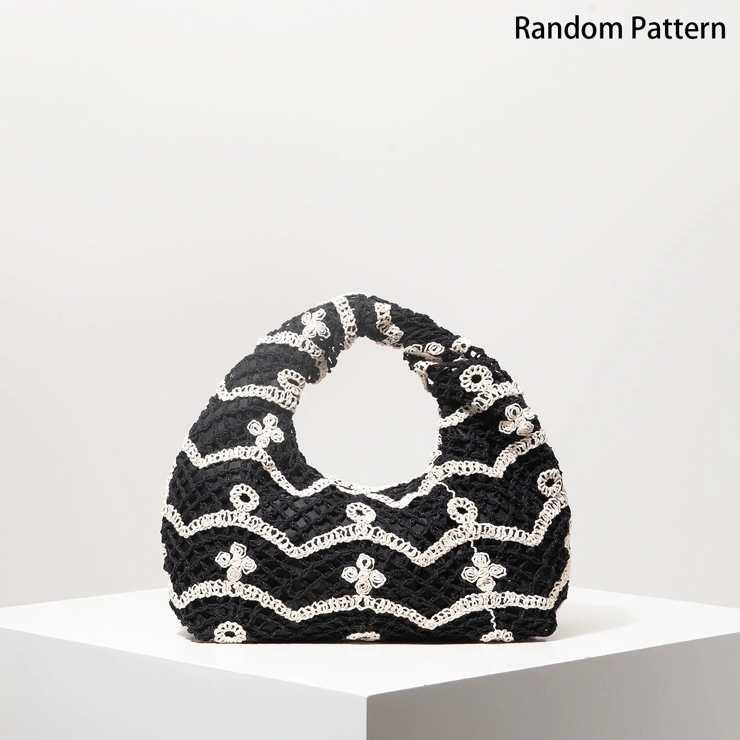 Pattern Hollow Woven Handbag Boemia Beach Bags for Women