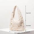 Pattern Hollow Woven Shoulder Bag