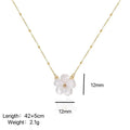 Peach Blossom Beautiful Flower Necklace - Gold - electronic accessories