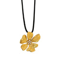 Peach Blossom Beautiful Flower Necklace - Golden Zircon - electronic accessories
