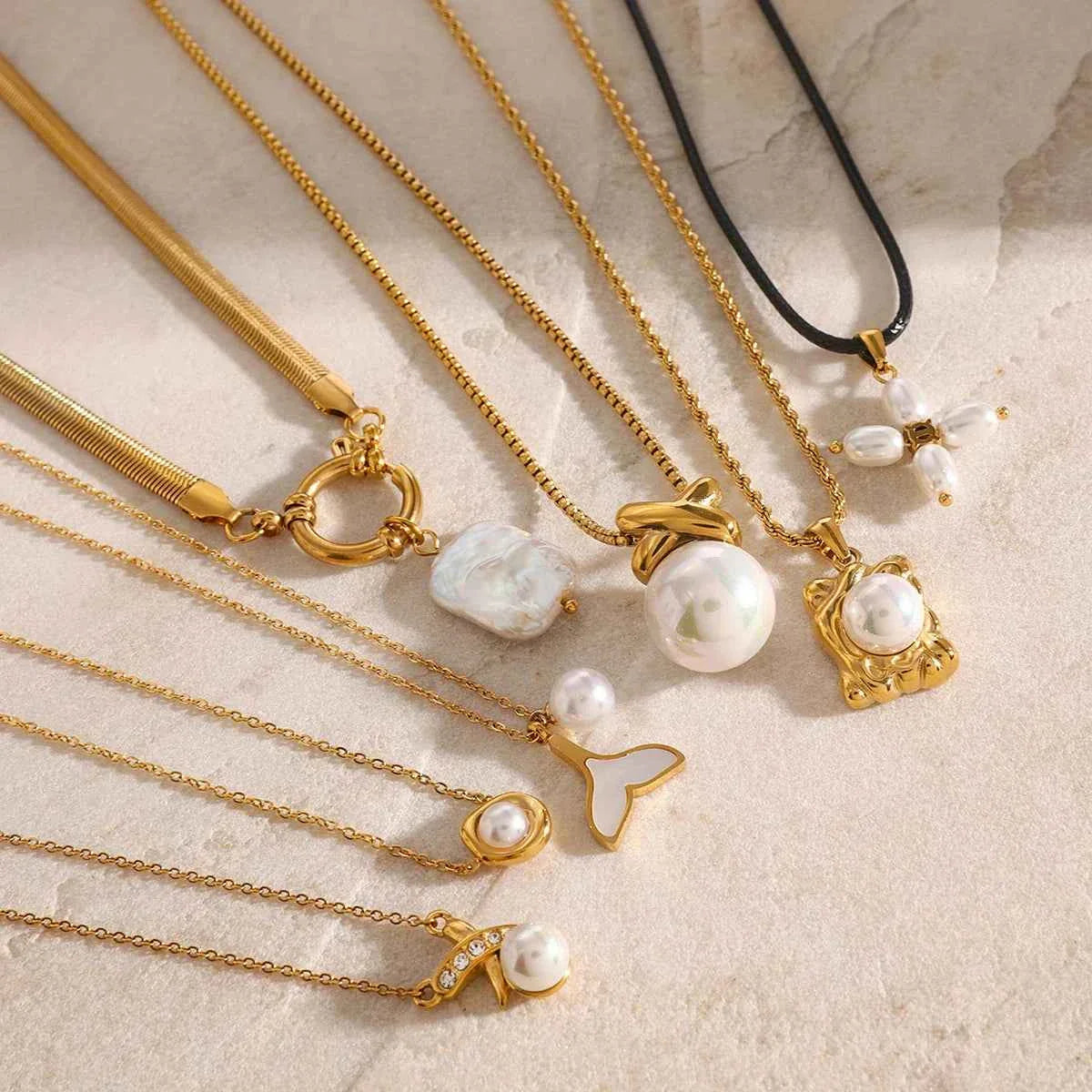 Pearl Necklace Pearl Pendant Handmade