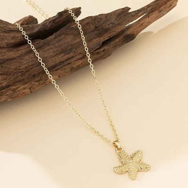 Pearl Shell Starfish Conch Pendant Necklace - Norellé