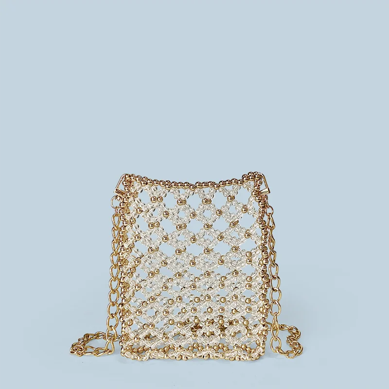 Personalized Niche Metal Texture Design Shoulder Bag - Gold