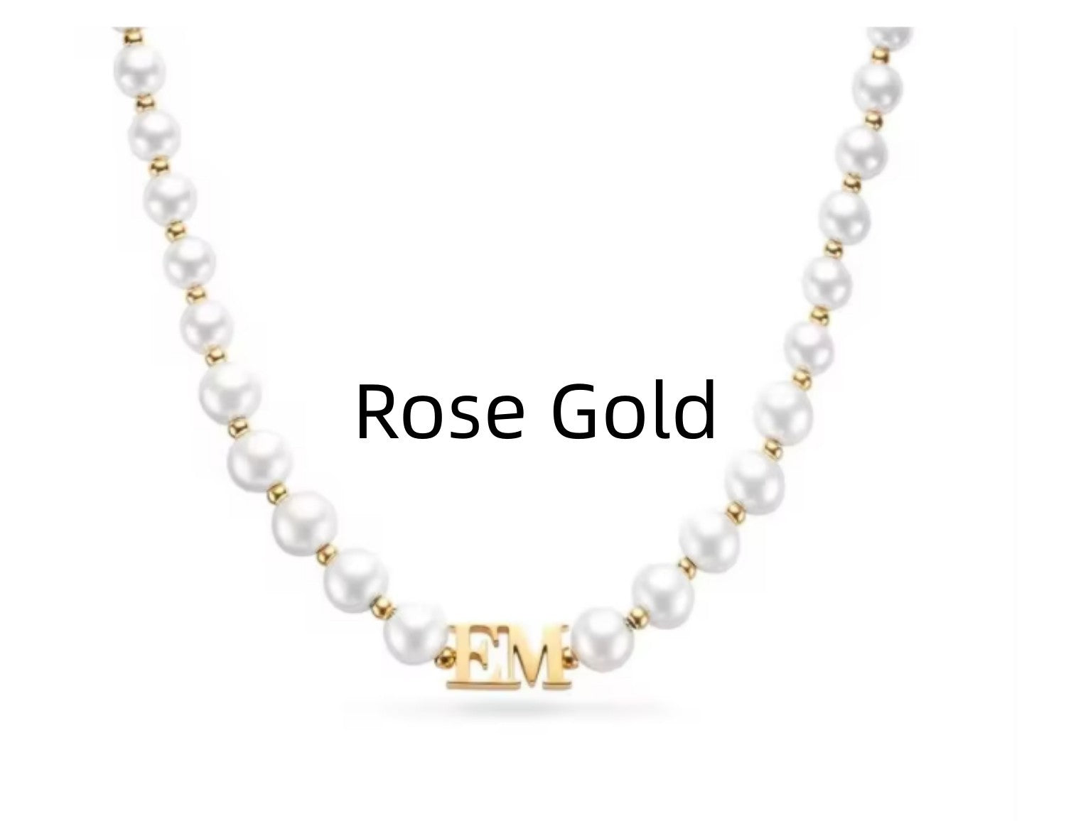 Personalized Stainless Steel Necklace Customization - Rose Gold - electronic accessories