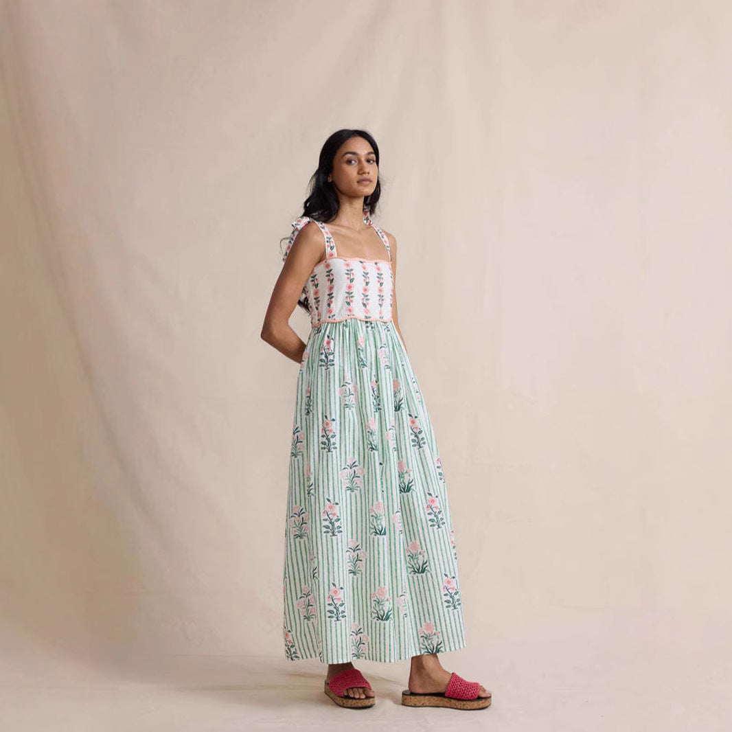 Personalized Stylish Print Oversized Swing Sling Dress - Other