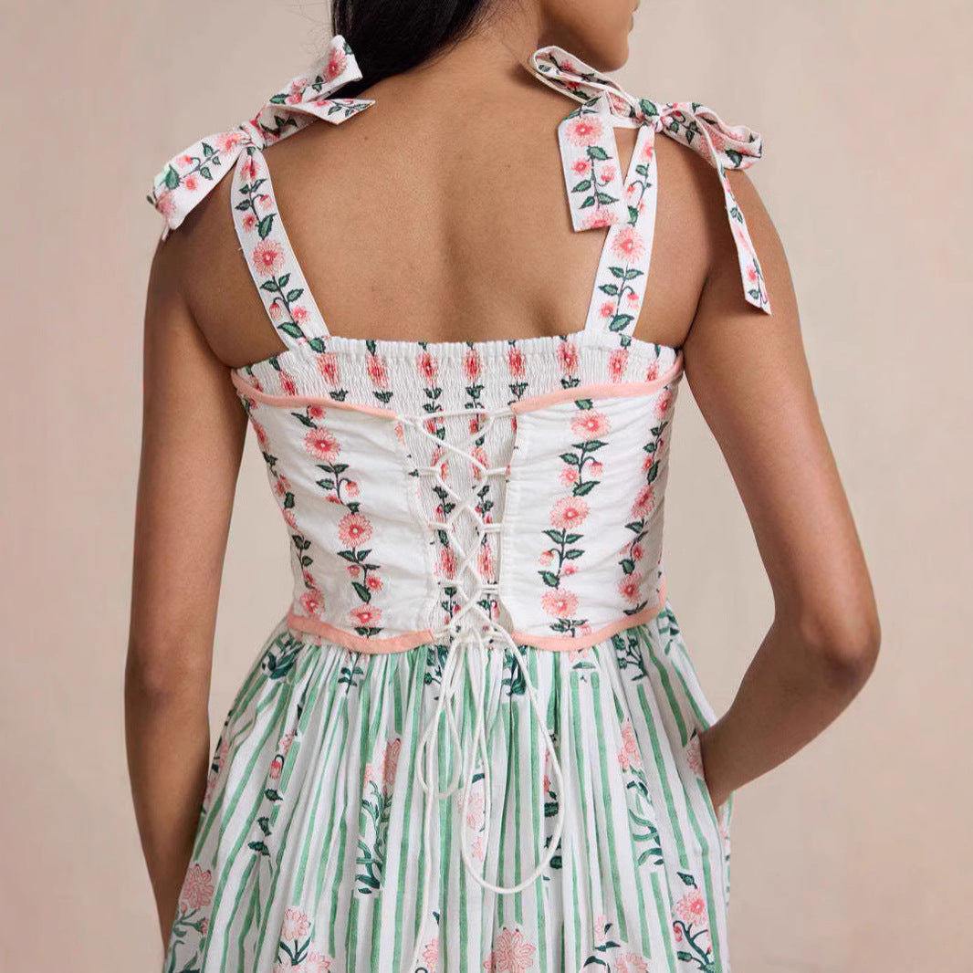 Personalized Stylish Print Oversized Swing Sling Dress - Other