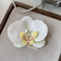 Pink Orchid Flower Hair Clip - K