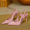 Pink Pointed High Heels Women's