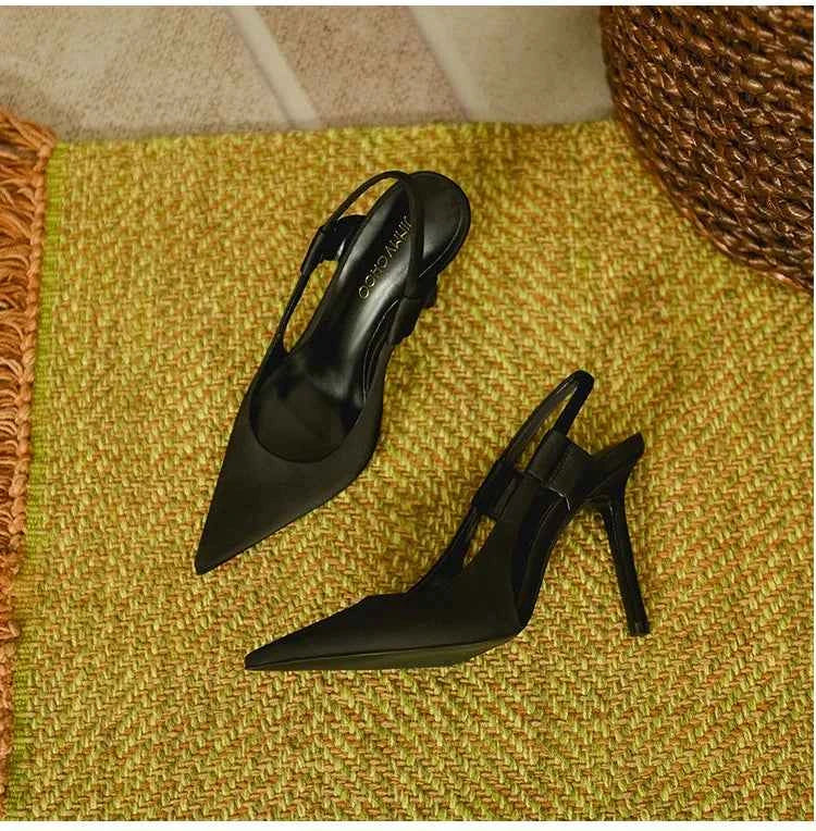 Pink Pointed High Heels Women's