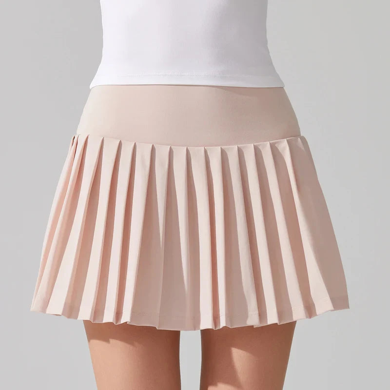 Pleated Tennis Skirt for Women - Carnation Pink / M