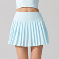 Pleated Tennis Skirt for Women - Light Blue / XL
