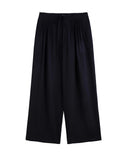 Plus Size Loose Lazy Pleated Floor-length Pants Women