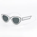 Polygon Women Sunglasses Vintage - white