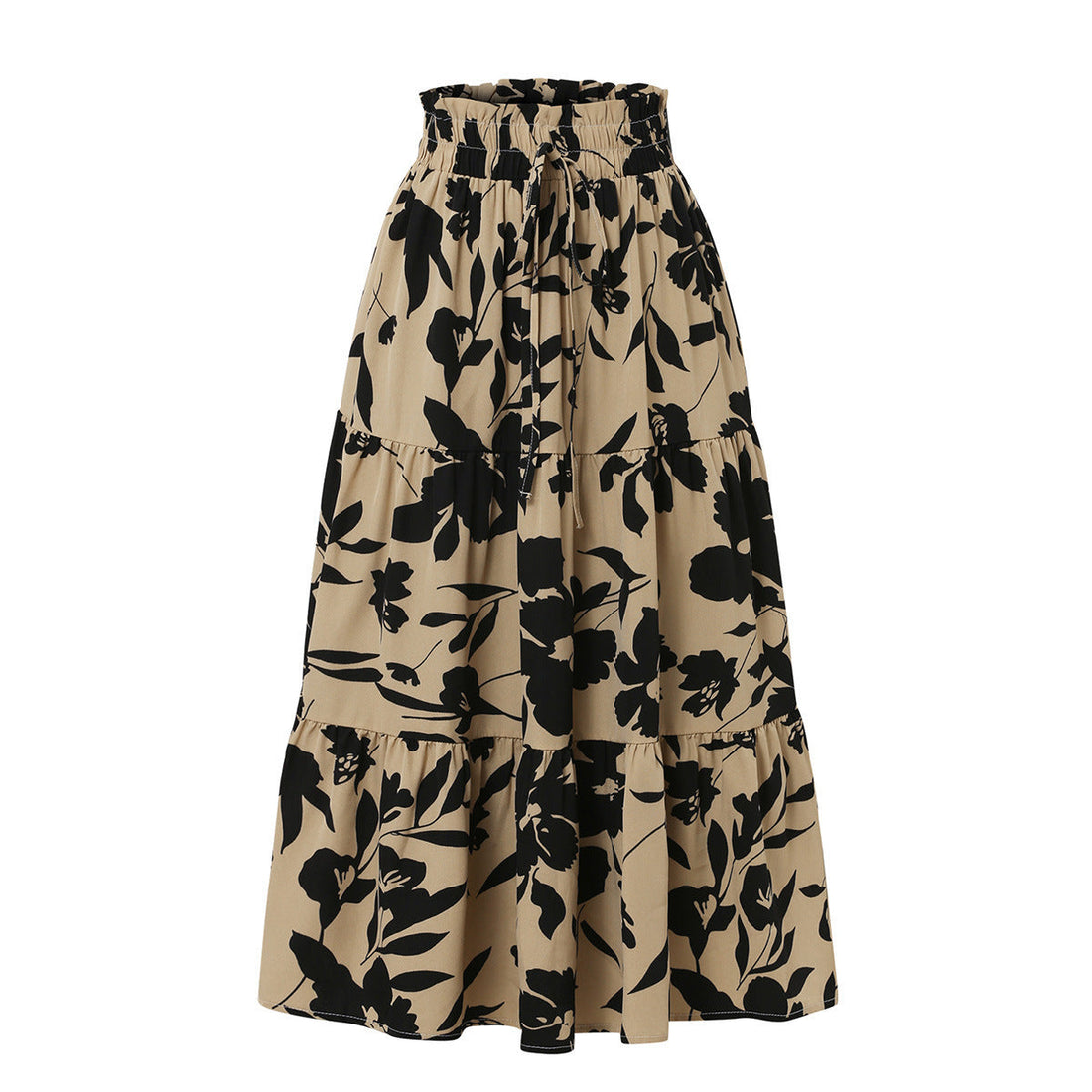 Printed A- Line Skirt Pleated Women - Other