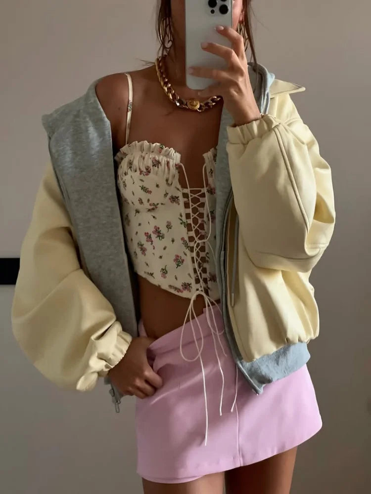 Printed Lace Up Sling Women’s Top