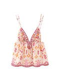Printed Suspender Tank Top for Women