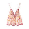 Printed Suspender Tank Top for Women - As picture / L