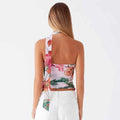 Printing Strapless Thin Tank Top